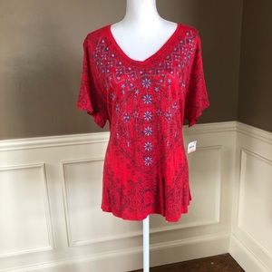 NWT Plus Size V-Neck Top by Style & Co. Size 2X.